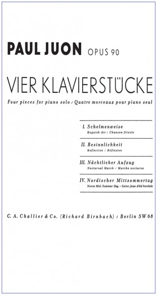4 Klavierstücke op. 90